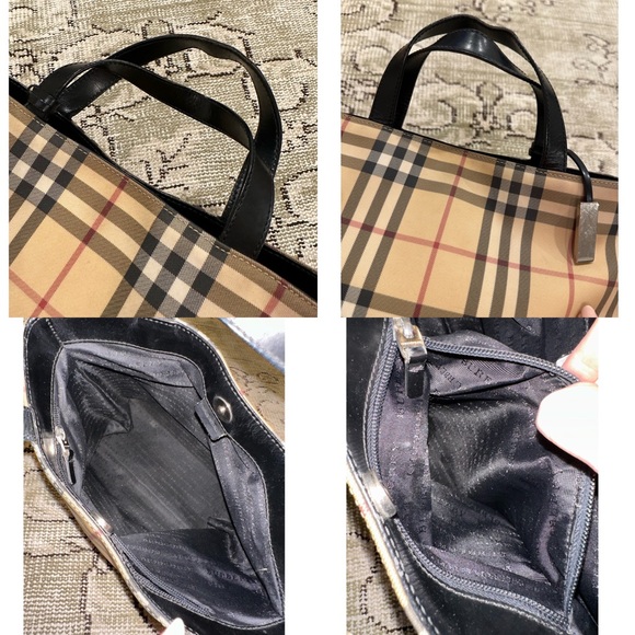 Burberry Nova Check Tote Bag in Coated Canvas - Picture 12 of 12